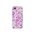Senada General Mobile Gm 9 Pro İle Uyumlu Kılıf 0.4Mm Lazer Kesim Silikon Kapak Mor Kelebek