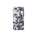 Senada General Mobile Gm 9 Pro İle Uyumlu Kılıf 0.4Mm Lazer Kesim Silikon Kapak Penguenler