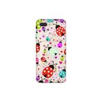 Senada General Mobile Gm 9 Pro İle Uyumlu Kılıf 0.4Mm Lazer Kesim Silikon Kapak Renkli Uğur Böcekleri