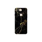 Senada General Mobile Gm 9 Pro İle Uyumlu Kılıf 0.4Mm Lazer Kesim Silikon Kapak Sarı Siyah Mermer