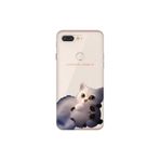 Senada General Mobile Gm 9 Pro İle Uyumlu Kılıf 0.4Mm Lazer Kesim Silikon Kapak Şeker Kedi
