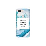 Senada General Mobile Gm 9 Pro İle Uyumlu Kılıf 0.4Mm Lazer Kesim Silikon Kapak Work Hard Dream Big