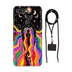 Senada General Mobile Gm 9 Pro İle Uyumlu Kılıf Aykız Desenli Silikon İpli Boyun Askı Aparatı