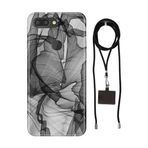 Senada General Mobile Gm 9 Pro İle Uyumlu Kılıf Black Art Desenli Silikon İpli Boyun Askı Aparatı