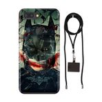 Senada General Mobile Gm 9 Pro İle Uyumlu Kılıf Bruce Wayne Desenli Silikon İpli Boyun Askı Aparatı