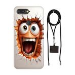 Senada General Mobile Gm 9 Pro İle Uyumlu Kılıf Funny Desenli Silikon İpli Boyun Askı Aparatı