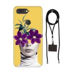 Senada General Mobile Gm 9 Pro İle Uyumlu Kılıf Gerçeküstü Desenli Silikon İpli Boyun Askı Aparatı