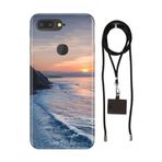 Senada General Mobile Gm 9 Pro İle Uyumlu Kılıf Huzur Desenli Silikon İpli Boyun Askı Aparatı