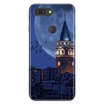 Senada General Mobile GM 9 Pro ile Uyumlu Kılıf Resimli Desenli Silikon Galata Moon