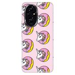 Senada Huawei Honor 200-Pro İle Uyumlu Kılıf Renkli Silikon Baskılı Kapak Unicorn Donut