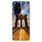 Senada Huawei Honor 200-Pro İle Uyumlu Kılıf Vintage Silikon Baskılı Kapak Walking Bridge