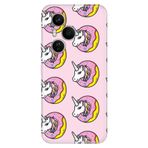 Senada Huawei Honor 400 Pro İle Uyumlu Kılıf Dekoratif Silikon Baskılı Kapak Unicorn Donut