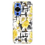 Senada Huawei Nova 12S ile Uyumlu Kılıf Desenli TPU Cover Silikon Sarı Çiçekler