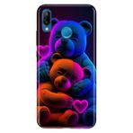 Senada Huawei P20 Lite ile Uyumlu Kılıf Resimli Desenli Silikon Bear Love