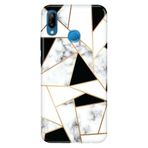 Senada Huawei P20 Lite ile Uyumlu Kılıf Resimli Desenli Silikon İtalyan Mermer