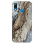Senada Huawei P20 Lite ile Uyumlu Kılıf Resimli Desenli Silikon Safari Mermer
