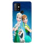 Senada Infinix Hot 10 ile Uyumlu Kılıf Resimli Desenli Silikon ElsaAnnaOlaf