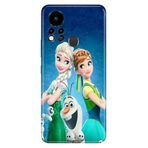 Senada Infinix Hot 11S ile Uyumlu Kılıf Resimli Desenli Silikon ElsaAnnaOlaf