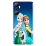 Senada Infinix Hot 20 ile Uyumlu Kılıf Resimli Desenli Silikon ElsaAnnaOlaf