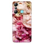Senada Infinix Hot 20İ İle Uyumlu Kılıf Silikon Desenli Resimli Uv Kapak Kuru Çiçek