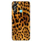 Senada Infinix Hot 20İ İle Uyumlu Kılıf Silikon Desenli Resimli Uv Kapak Leopar Kürk