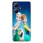 Senada Infinix Hot 30i ile Uyumlu Kılıf Resimli Desenli Silikon ElsaAnnaOlaf