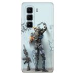Senada Infınıx Hot 50 Pro+ Plus İle Uyumlu Kılıf Art Silikon Baskılı Telefon İle Uyumlu Kılıfı Tpu Cchappieee