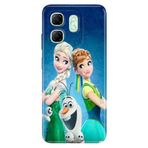 Senada Infinix Hot 50i / Smart Oneplus 9 ile Uyumlu Kılıf Desenli Tpu Cover Silikon ElsaAnnaOlaf