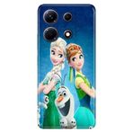 Senada Infinix Note 30 ile Uyumlu Kılıf Temalı UV Motifli Silikon ElsaAnnaOlaf