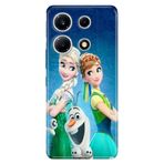 Senada Infinix Note 30 Vip ile Uyumlu Kılıf Note 30 VIP Desenli TPU Silikon ElsaAnnaOlaf