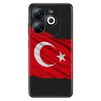 Senada Infinix Smart 8-8 Pro İle Uyumlu Kılıf Uv-Color Telefon İle Uyumlu Kılıfı Vip Baskılı Al Bayrak