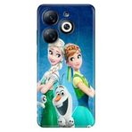 Senada Infinix Smart 8 Pro ile Uyumlu Kılıf Smart 8-8 Pro Desenli Silikon ElsaAnnaOlaf