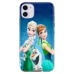 Senada iPhone 11 ile Uyumlu Kılıf Resimli Desenli Silikon ElsaAnnaOlaf