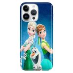 Senada iPhone 13 Pro Max ile Uyumlu Kılıf Resimli Desenli Silikon ElsaAnnaOlaf