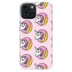 Senada İphone 14 İle Uyumlu Kılıf Desenli Baskılı Silikon Unicorn Donut