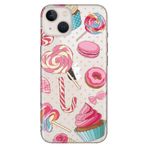 Senada Iphone 14 Uyumlu Max İle Uyumlu Kılıf Silikon Moderna Resimli Desenli Cupcake Donut