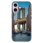 Senada İphone 16 İle Uyumlu Kılıf Telefon İle Uyumlu Kılıfı İphone16 Baskılı Brooklyn Köprüsü