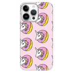 Senada İphone 16 Pro İle Uyumlu Kılıf Silikon Desenli 16 Pro Kapak Unicorn Donut