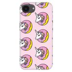 Senada İphone 16E Uyumlu Silikon İle Uyumlu Kılıf Temalı Kapak Unicorn Donut