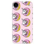 Senada iPhone 17 Air Kamera Korumalı ile Uyumlu Kılıf Dekoratif Silikon Baskılı Kapak Unicorn Donut
