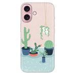 Senada iPhone 17 Camera Productor ile Uyumlu Kılıf Art Silikon Baskılı TPU Cactus Co