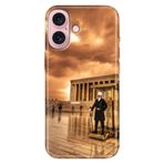 Senada iPhone 17 Camera Productor ile Uyumlu Kılıf Dekoratif Silikon Baskılı Kapak Anıtkabir