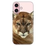 Senada iPhone 17 Camera Productor ile Uyumlu Kılıf Dekoratif Silikon Baskılı Kapak Asil Aslan Kaplan