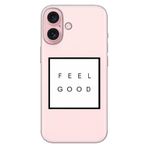 Senada iPhone 17 Camera Productor ile Uyumlu Kılıf Dekoratif Silikon Baskılı Kapak Feel Good