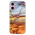 Senada iPhone 17 Camera Productor ile Uyumlu Kılıf Dekoratif Silikon Baskılı Kapak Günbatımı