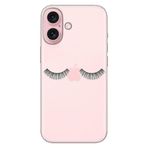 Senada iPhone 17 Camera Productor ile Uyumlu Kılıf Dekoratif Silikon Baskılı Kapak Masum Kirpik
