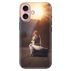 Senada iPhone 17 Camera Productor ile Uyumlu Kılıf Dekoratif Silikon Baskılı Kapak Yalnız Çocuk