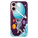 Senada iPhone 17 Camera Productor ile Uyumlu Kılıf Renkli Silikon Baskılı TPU Astronot