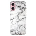 Senada iPhone 17 Camera Productor ile Uyumlu Kılıf Renkli Silikon Baskılı TPU Banyo Mermer