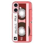 Senada iPhone 17 Camera Productor ile Uyumlu Kılıf Renkli Silikon Baskılı TPU Pembe Kaset
